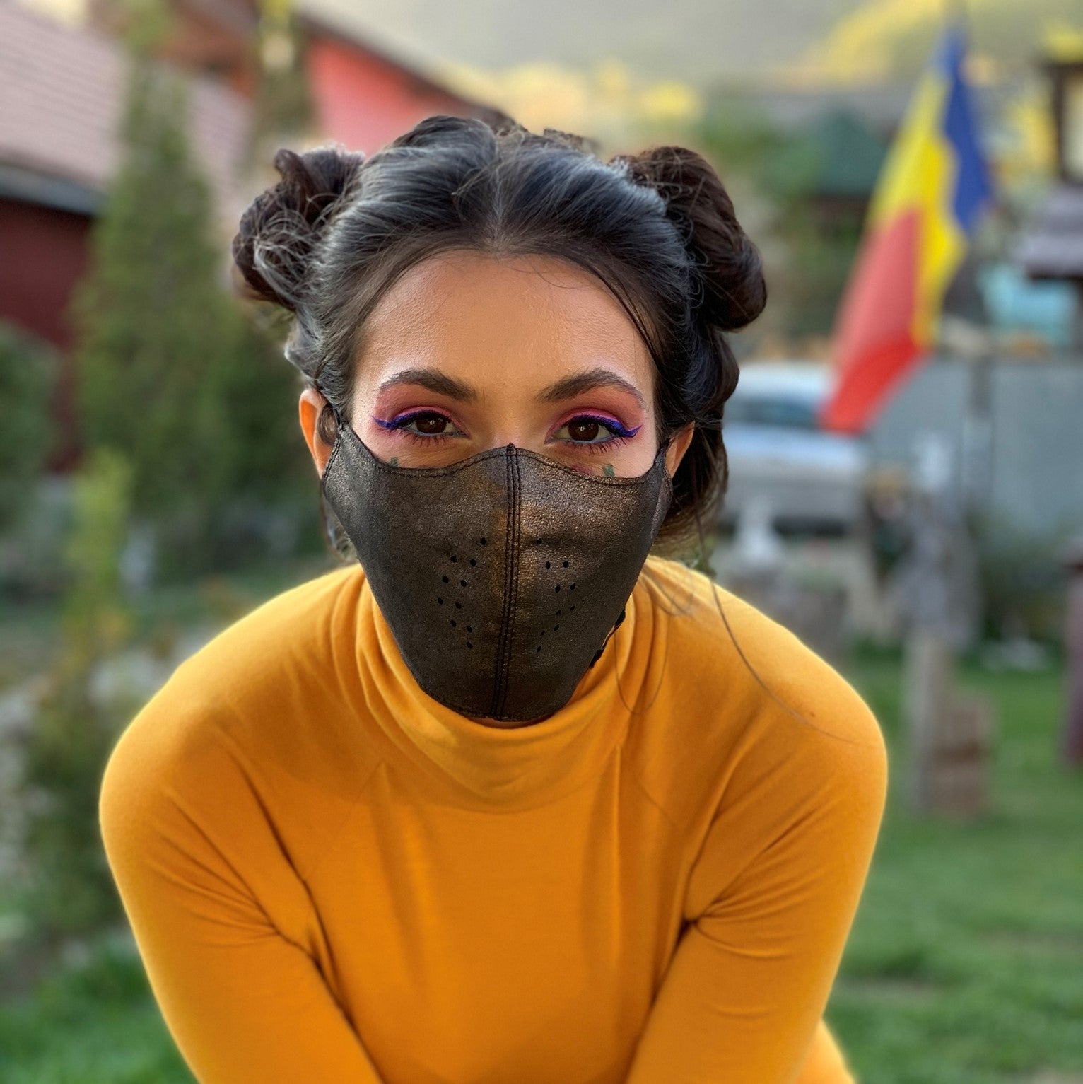 DESIGNER LEATHER MASK